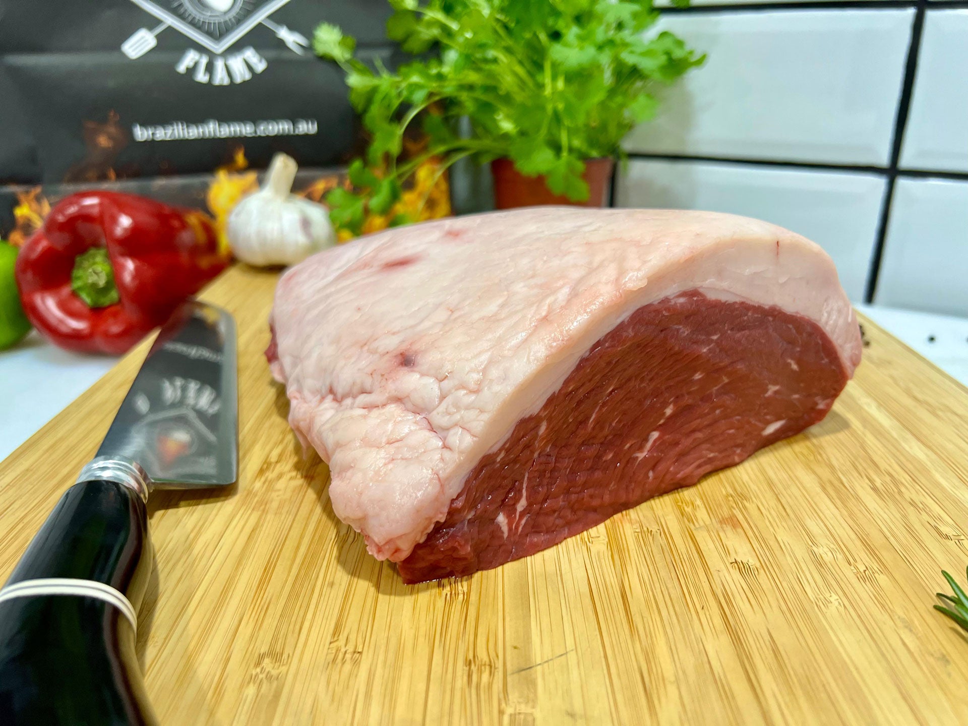 Picanha rump cap at Brazilian butcher in Dee Why